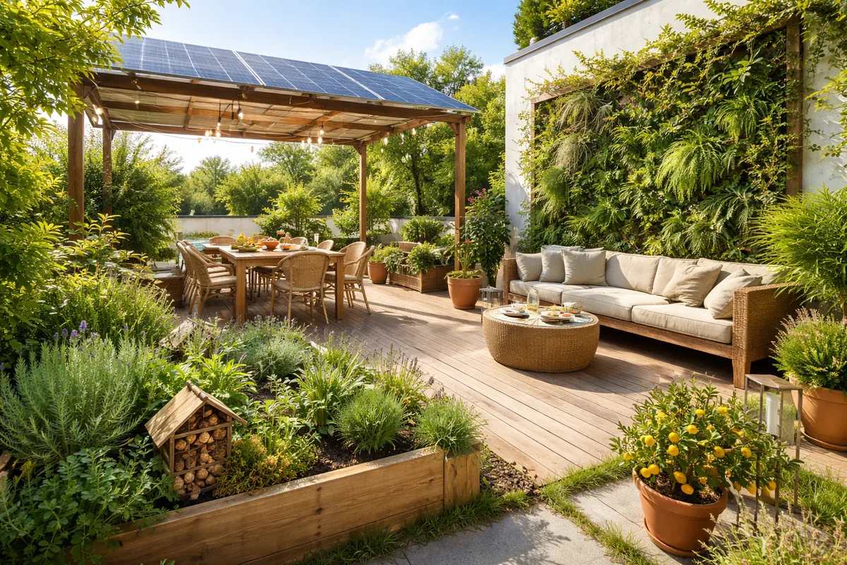 Maximiser l'utilité de votre terrasse avec des aménagements écologiques